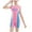 Pink a, variant on DAETIROS Girls One Piece Swimsuit, Quarter Zip Summer Beach Short Sleeve Quickly Dry Athletic Girls Swimwear Pink Size 9 Years