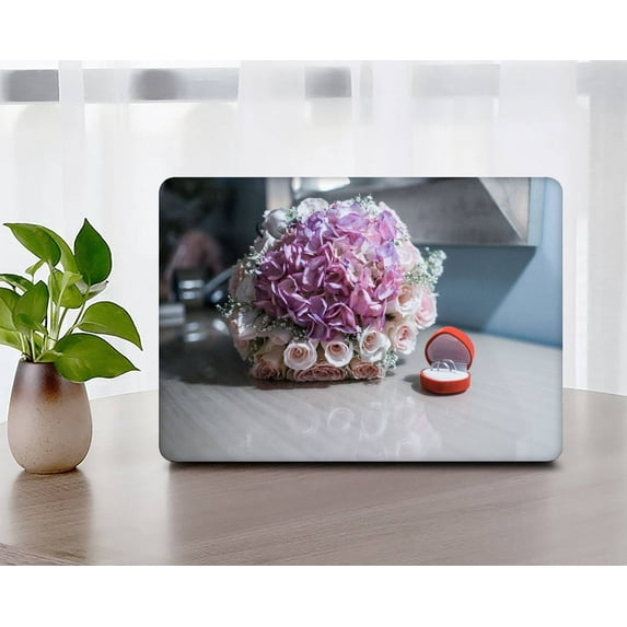 KSK KAISHEK Hard Shell Cover Only Compatible MacBook Pro 14 inchs( XDR Display & Touch ID, 2023/2022/2021) Model A2442 & A2779, Type C Flower 1813