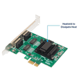 thumbnail image 3 of 2X 2-Port Gigabit PCIe Network Card 1000M Dual Ports PCI Ethernet Adapter with 82571EB LAN NIC Card for, 3 of 5