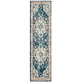 thumbnail image 3 of SAFAVIEH Runner Rug 2'2"x8' - Monaco Collection - Traditional Design, Navy & Light Blue, Ideal for Living Room, Bedroom, Dining Space, Entryway, Hallway, Kitchen, 3 of 12