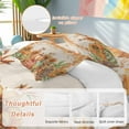 thumbnail image 2 of Fall Thanksgiving Bedding Duvet Cover Set Full Size 4 Pieces Pumpkin Sunflower Leaves Linen Bedding Set with Zipper Closure, 1 Comforter Cover 86x86 Inches 1 Flat Sheet & 2 Pillow Cases, 2 of 7