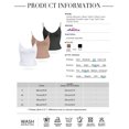 thumbnail image 6 of Amilia Women's Basic Solid V Neck Cami Spaghetti Double Layer Crop Tank Tops Casual Shirts, 6 of 6