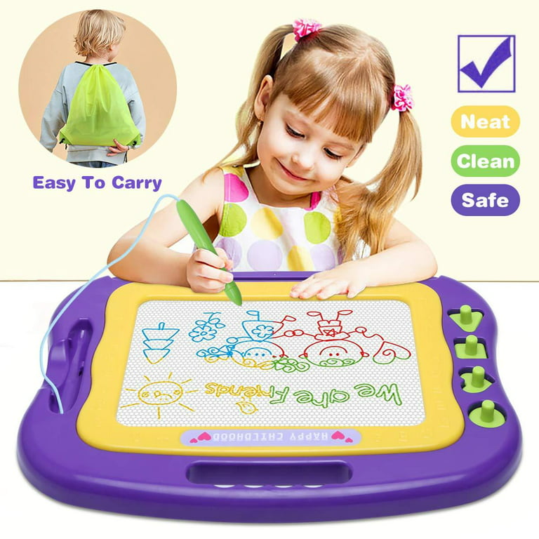 Playkidz 2 pack Color Doodler Magnetic Drawing Board Toy for Kids