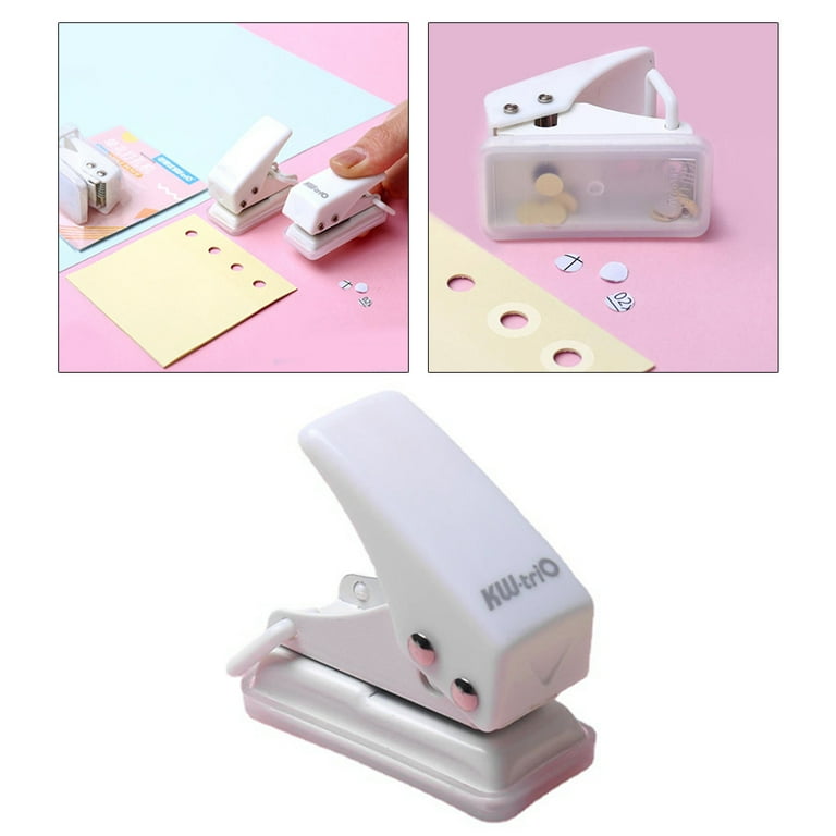 GENEMA Handheld Single Hole Puncher Metal Puncher 8 Sheets