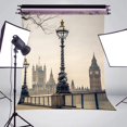 thumbnail image 3 of BSDHOME Polyester 5x7ft Exquisite UK Big Ben Photography Background Westminster Abbey Backdrop Studio Props Wall London Architecture Photography Backdrop, 3 of 5