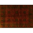 thumbnail image 1 of Ahgly Company Machine Washable Indoor Rectangle Persian Yellow Traditional Area Rugs, 8' x 12', 1 of 4