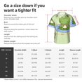 thumbnail image 4 of Fotbe Frog Amanita Mushroom Hawaiian Shirt for Men Unisex Summer Beach Casual Short Sleeve Cotton Linen Button Down Shirts-Large, 4 of 5
