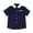 Blue, variant on Maean Kids Boys Short Sleeve Striped Shirts School Uniform Button Neck Collared Dress Shirt Tops for 3-11 Years
