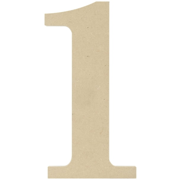 MDF Classic Font Wood Letters & Numbers 9.5"-1 - Walmart.com - Walmart.com