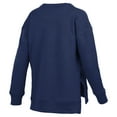thumbnail image 3 of Women's Pressbox Navy Auburn Tigers Pocketed Arch Pullover Sweatshirt, 3 of 3