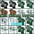 thumbnail image 2 of Sauce Gardner Aaron Rodgers Football Jersey Garrett Wilson Zach Wilson New Yorks Breece Hall Jetes Quincy Williams Alijah Vera-Tucker C.J. Mosley Quinnen Williams d1, 2 of 7