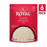 Royal Ready to Heat Basmati Rice, White Jasmine Flavor, 6-Pack