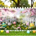 thumbnail image 5 of RKSTN Polyester Fiber Background Cl Oth Spring Wreath Fence Easter Photo Material Photography Background Cloth, 5 of 5
