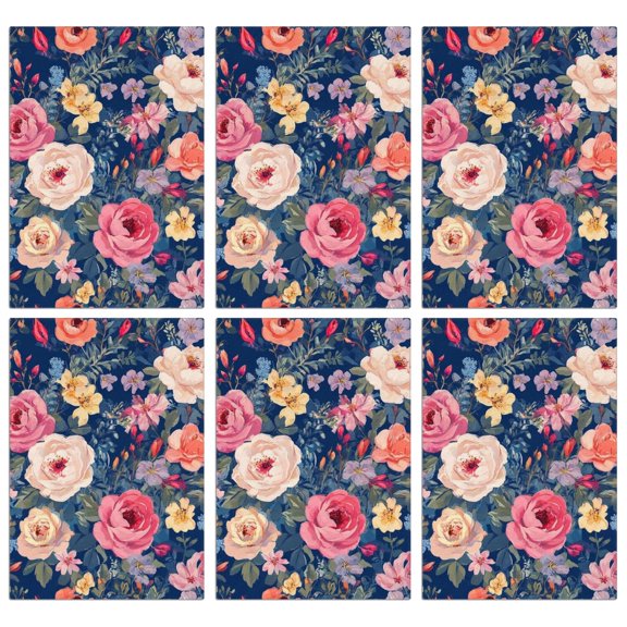 6 Pcs Funny Kitchen Towels,Pioneer Flower Microfiber Dish Towels,Kitchen Tea Towels,Kitchen Towel Set (18" X 26")
