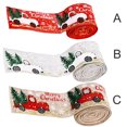 thumbnail image 4 of Electronicheart Christmas Tree Ribbon Home Office Shop Party Decorative Burlap Ribbon Car Decoration Bands, Grey, 4 of 8