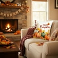 thumbnail image 4 of Moocorvic Fall Decor Pumpkin Throw Pillow Covers, Thanksgiving Harvest Orange Maple Leaf Decorations for Sofa Couch Bed 18 x 18 Inch, 4 of 8
