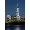 thumbnail image 2 of Looney, Hollice 23x32 Black Ornate Wood Framed with Double Matting Museum Art Print Titled - USA-New York New York City skyline at night, 2 of 4