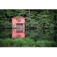 thumbnail image 2 of Alabama Picture Archive 18x13 White Modern Wood Framed Museum Art Print Titled - Little Red Boat House-Alabama, 2 of 4