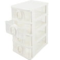 thumbnail image 5 of 4 Drawer Desk Organizer Plastic Storage Makeup Jewelry Box, 5 of 5