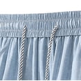 thumbnail image 6 of HOOMEUMY Men Shorts Stylish Comfy Summer Oversized Elastic Waist Baseball Hiking Short Pants with Pockets Blue XXXXL, 6 of 6