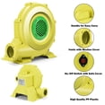 thumbnail image 3 of Air Blower Pump Fan 950 Watt 1.25HP For Inflatable Castle  Yellow, 3 of 6