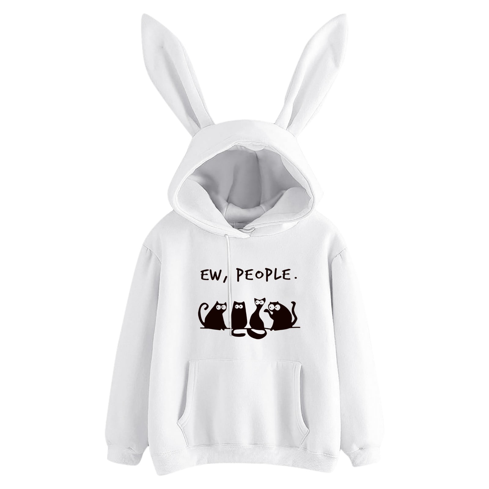 HGWXX7 Womens Hoodie Drawstring 1/4 Snap Solid Color Sweatshirt Casual Loose Long Sleeves Pullover With Pocket 