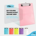 thumbnail image 6 of Enday Memo Clipboard with Ruler Heavy Duty Plastic Clipboards for Medical, Office, School Use Pink, 6 of 6