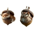 thumbnail image 2 of Taicans 2Pcs 3D forest Animal Acorn Ornaments – Cozy forest Christmas Ornaments,2026 Pine Cone Animal Decoration,Woodland Creature Figurine,Acrylic Hanging Ornament Rustic Nature-Themed Home Decor, 2 of 6