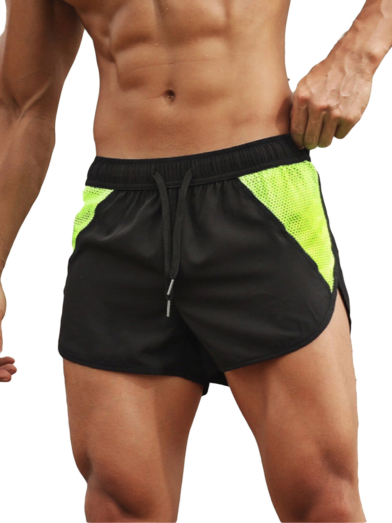 Men's Active Running/Gym/Athletics/Workout Shorts with Liner & Zip Pocket 