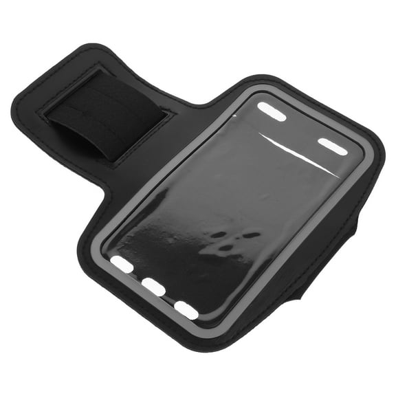 OUNONA Black Neoprene Armband for Phone Use Compatible with iPhone 6 Adjustable Strap with Charging Port