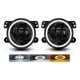 thumbnail image 1 of Par 4'' Led Faros Niebla Universal Ronda Ojos De Angel Jeep, 1 of 8