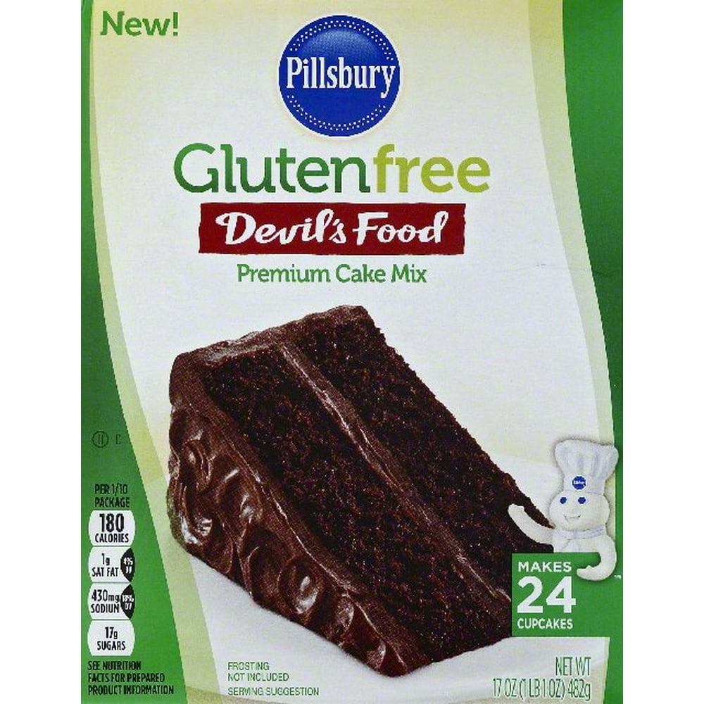 Pillsbury Gluten Free Devil's Food Cake Mix, 17 oz Box