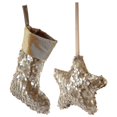 thumbnail image 3 of KAIYANG 2 piezas de Colgante de calcetín de Navidad bolsa de almacenamiento de calcetines decoración navideña, 3 of 3