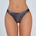 thumbnail image 6 of Women's Silky Shiny Low Waist Briefs Transparent Underwear, 6 of 6