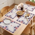 thumbnail image 5 of Independence Day Placemats Set of 8, American Flag Farmhouse Vintage Linen Non-Slip Place Mats Washable Table Mats for Kitchen Dining Table Decorations Indoor/Outdoor, 5 of 9