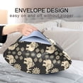 thumbnail image 5 of Ryvnso Satin Pillowcase Elephants Mandala Pillow Cases Standard Size 30x20in, 5 of 6