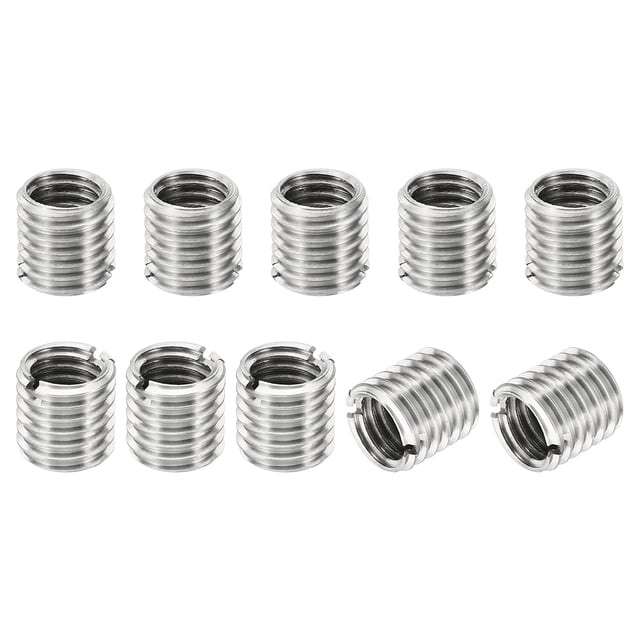 Unique Bargains Adaptateurs de Filetage Manchon Réducteur Écrou 10 Pcs M12x1.75 Mâle à M10x1.5 Femelle Écrou de Réparation 12mm