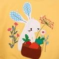 thumbnail image 4 of WIBACKER 2-7T Kids Girls Sweatshirts Easter Rabbit Crewneck Long Sleeve Pullover Cotton Graphic Top Sweater Shirts, 4 of 6