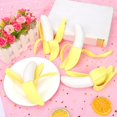 thumbnail image 1 of Banana Squeeze Fidget Ball Interactive Anxiety Peel Pinch Toy Soft Decompressing Fruit for Men Women Stress heqiyong toy, 1 of 2