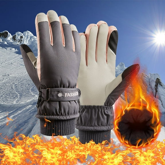 Yaoyar Winter Waterproof Glove, Cold Proof Touchscreen Anti Slip Silicon Palm Warm Glove for Driving Motorcycle Cycling Running Hiking Snow Ski in Cold Weather,Gifts for Men and Women