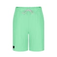 thumbnail image 3 of Yievot Jacquard Shorts for Men Casual Elastic Waist Shorts with Drawstring Summer Loose Comfy Lounge Trousers for Men, 3 of 5