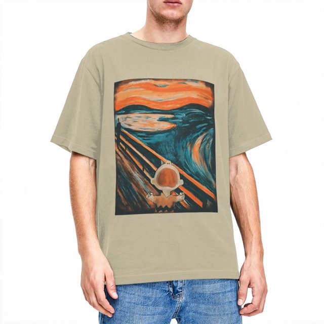 Camisetas para hombre y mujer, camisetas de Peanuts, Charlie Brown, Scream, Snoopy, camisetas de ocio para la playa, ropa de algodón con estampado divertido Y2K