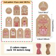 thumbnail image 2 of Toplive Kraft Gift Tags 100 Pcs Christmas Gift Tags with Strings for Birthday, Wedding, Holiday, Event, Project and DIY Crafts, 2 of 7