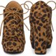 thumbnail image 2 of Botines con cordones y Tacón grueso con plataforma para mujer Perphy Leopardo 36, 2 of 5