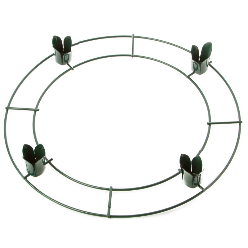 Dark Green Metal Advent Wreath Ring Form for Christmas Advent Walmart