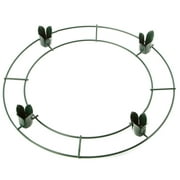 Dark Green Metal Advent Wreath Ring Form for Christmas Advent