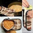 thumbnail image 5 of Yayeee Oven Mitts and Pot Holder Set of 4 Heat Resistant Kitchen Gloves Baking Hot Pad, Brown Cakes, 5 of 5