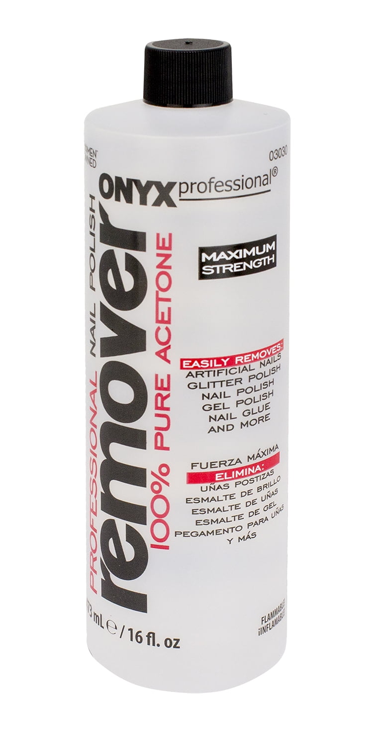 Onyx Professional 100% Pure Acetone Nail Polish Remover, 16 fl -