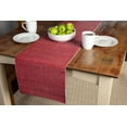 thumbnail image 2 of Mainstays Ribbed Chambray Table Runner, 13 in x 72 in, Cotton Polyester Blend, Red, 1 Piece, 2 of 6