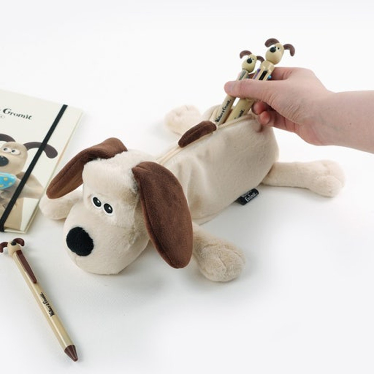Wallace & Gromit Plush Gromit Dog Pencil Case Pouch